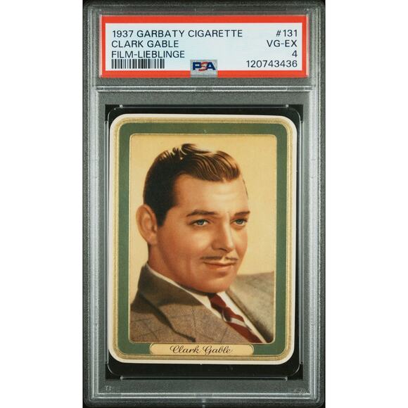 1937 Garbaty Clark Gable PSA 4 Film Lieblinge Card #131 Gone With the Wind - Picture 1 of 4